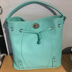 Teal Bucket Purse - New